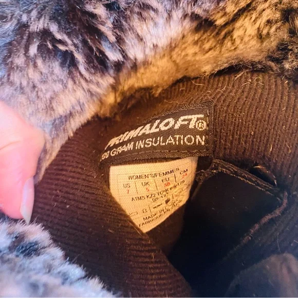 The North Face Women’s Janey Black Waterproof Winter Boots Size 7 - Picture 8 of 8